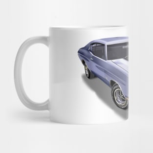 Vintage 1970 Chevrolet Chevelle SS Blue Mug